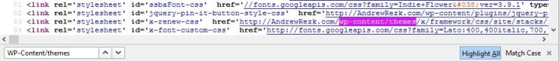 wordpress page source example