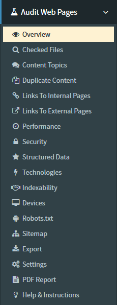 Website Audit - SEOprofiler