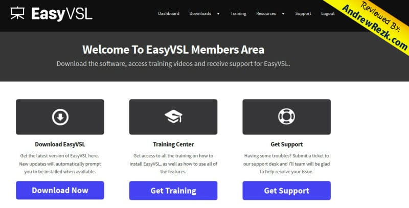 easy vsl members area