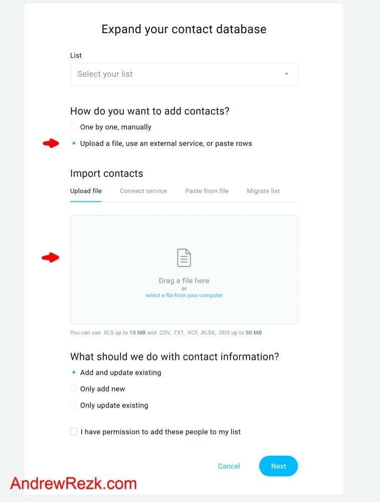 Getresponse-Import-contacts-manually-via-file-import-or-Connect-a-service